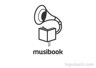 musibook標(biāo)志logo設(shè)計(jì)，品牌vi設(shè)計(jì)
