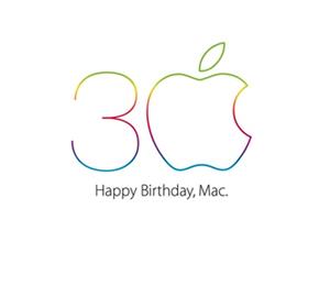 蘋果Mac電腦誕生30周年標(biāo)志logo設(shè)計(jì)，品牌vi設(shè)計(jì)