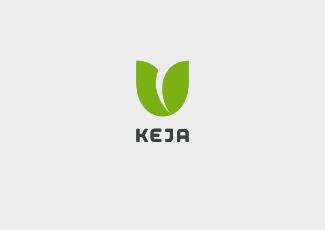 Keja花園標(biāo)志logo設(shè)計(jì)，品牌vi設(shè)計(jì)