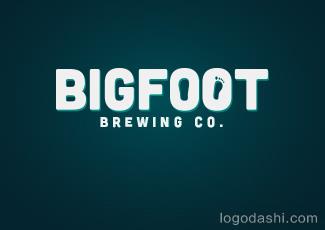 BIGFOOT釀酒廠標(biāo)志logo設(shè)計(jì)，品牌vi設(shè)計(jì)