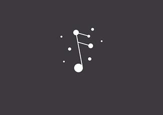 音樂符號標志logo設(shè)計，品牌vi設(shè)計
