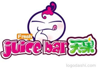 天果果汁飲品標(biāo)志logo設(shè)計(jì)，品牌vi設(shè)計(jì)