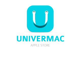 Univermac蘋果商店標(biāo)志標(biāo)志logo設(shè)計，品牌vi設(shè)計