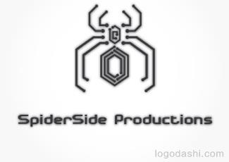 SpiderSide標(biāo)志logo設(shè)計(jì)，品牌vi設(shè)計(jì)