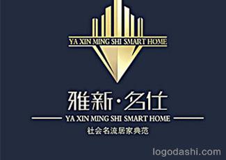 雅名仕房地產(chǎn)標志標志logo設計，品牌vi設計