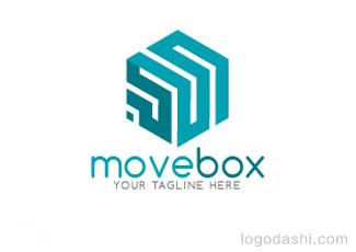 MoveBox商標(biāo)標(biāo)志logo設(shè)計(jì)，品牌vi設(shè)計(jì)