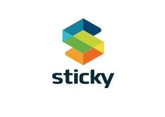 sticky標志標志logo設計，品牌vi設計