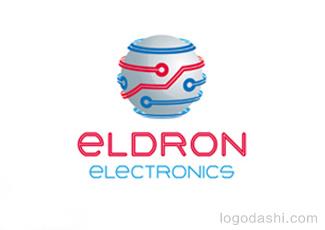 Eldron電子產(chǎn)品商標(biāo)標(biāo)志logo設(shè)計，品牌vi設(shè)計