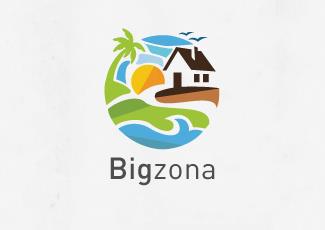 Bigzona標志標志logo設(shè)計，品牌vi設(shè)計