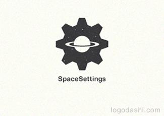 齒輪與行星標(biāo)志logo設(shè)計，品牌vi設(shè)計