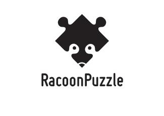 RacoonPuzzle標(biāo)志logo設(shè)計(jì)，品牌vi設(shè)計(jì)