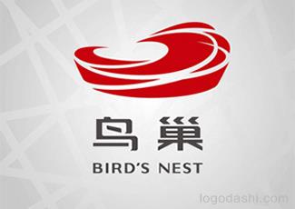 國家體育場鳥巢標(biāo)志標(biāo)志logo設(shè)計，品牌vi設(shè)計