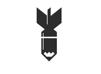 炸彈標(biāo)志欣賞標(biāo)志logo設(shè)計，品牌vi設(shè)計