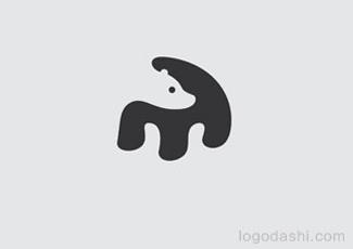 抽象的熊標(biāo)志logo設(shè)計(jì)，品牌vi設(shè)計(jì)