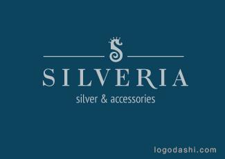 Silveria銀飾店標(biāo)志logo設(shè)計，品牌vi設(shè)計