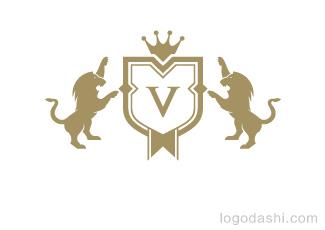 V字母商標標志logo設計，品牌vi設計