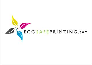 EcoSafe印刷標(biāo)志logo設(shè)計(jì)，品牌vi設(shè)計(jì)