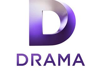 英國戲劇頻道Drama標志logo設(shè)計，品牌vi設(shè)計