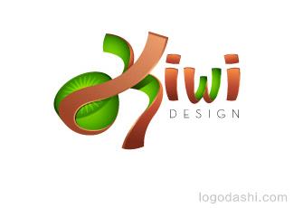 獼猴桃工作室標志logo設(shè)計，品牌vi設(shè)計
