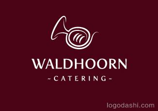 Waldhoorn餐飲標(biāo)志logo設(shè)計(jì)，品牌vi設(shè)計(jì)