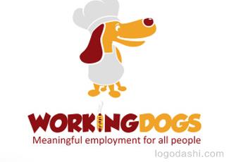 工作犬標(biāo)識欣賞標(biāo)志logo設(shè)計，品牌vi設(shè)計