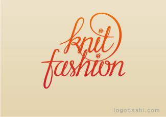 KnitFashion字體標(biāo)志logo設(shè)計(jì)，品牌vi設(shè)計(jì)