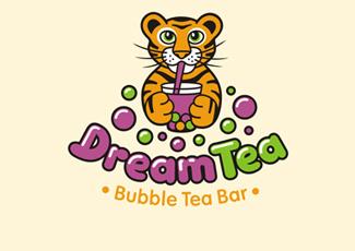 國外茶飲店標(biāo)志標(biāo)志logo設(shè)計，品牌vi設(shè)計