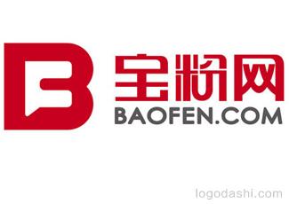 余額寶寶粉網(wǎng)字體標(biāo)志logo設(shè)計(jì)，品牌vi設(shè)計(jì)
