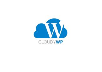CloudyWP標(biāo)志logo設(shè)計(jì)，品牌vi設(shè)計(jì)