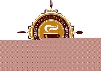 FALLBROOK咖啡館標(biāo)志logo設(shè)計，品牌vi設(shè)計