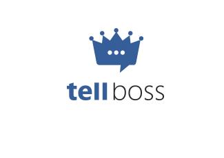 TellBoss標(biāo)志標(biāo)志logo設(shè)計(jì)，品牌vi設(shè)計(jì)