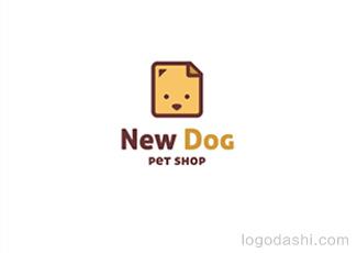 小狗logo標志logo設計，品牌vi設計