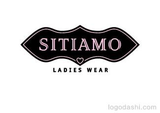 SITIAMO品牌女裝標(biāo)志logo設(shè)計(jì)，品牌vi設(shè)計(jì)