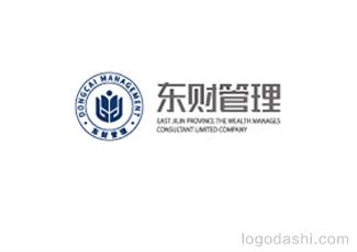 東財管理標志logo設計，品牌vi設計